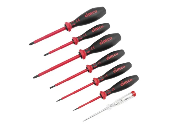 VDE-Elektriker-Schraubendreher-Sortiment, 7-teilig, Schlitz + PZ